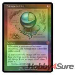 Foil Mesmeric Orb (schematic) M/NM Magic MTG The Brothers' War Retro Artifacts - Image 1