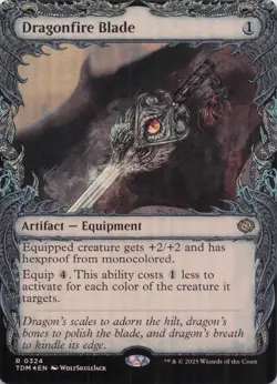 Dragonfire Blade (Showcase) TDM Rare Foil #324 NM MTG - Image 1