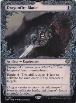 Dragonfire Blade (Showcase) TDM Rare Regular #324 NM MTG - Image 1