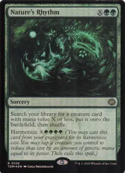 Nature's Rhythm TDM Rare Foil #150 NM MTG - Image 1