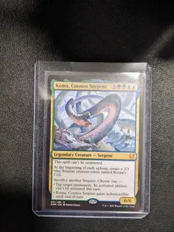 MTG Koma, Cosmos Serpent Kaldheim 221/285 Regular Mythic - Image 1
