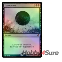 Foil Damnation M/NM Magic: The Gathering MTG Time Spiral Remastered - Image 1