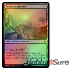 Foil Stomping Ground M/NM Magic: The Gathering MTG Ravnica Remastered - Image 1
