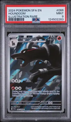 Pokemon TCG Houndoom 066/064 #66 S&V Shrouded Fable Illustration Rare MINT PSA 9 - Image 1