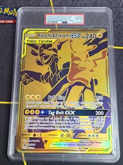 Pokemon TCG - Jumbo Gold Pikachu & Zekrom GX SM248 - PSA 10 GEM MINT - Image 2