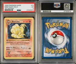 Pokemon Ninetales 12/102 PSA 5 EX Base Set Holo Rare 1st Edition 1999 - Image 3