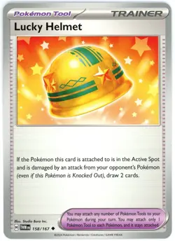 Lucky Helmet - 158/167 - Twilight Masquerade - Pokemon LP/NM English - Image 1