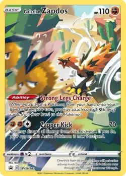 Galarian Zapdos - SWSH283 - SWSH: Sword & Shield Promo Pokemon Holo NM - Image 1