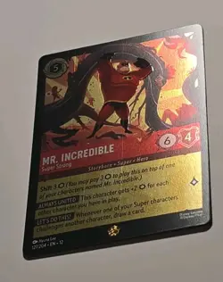 Disney Lorcana Wilds Unknown Mr. Incredible Super Strong Foil Legendary 127/204 - Image 2