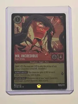 Disney Lorcana Wilds Unknown Mr. Incredible Super Strong Foil Legendary 127/204 - Image 4