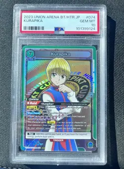PSA 10 Union Arena Hunter x Hunter Kurapika UE02BT/HTR-1-074 SR Super Rare - Image 4