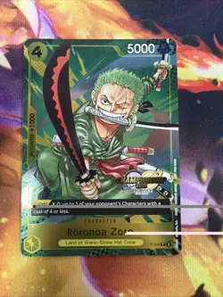 One Piece Card Game P-042 Roronoa Zoro CS2024 Event Pack Championship ENGLISH - Image 1