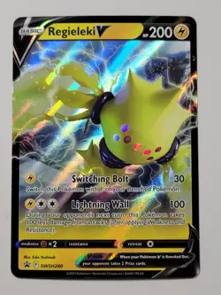 Regieleki V SWSH280 SWSH: Sword & Shield Black Star Promo Cards Holo - Image 1