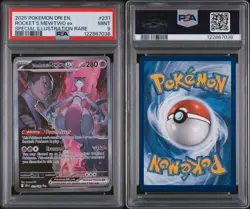 2025 POKEMON DRI SPECIAL ILLUSTRATION RARE #231 TEAM ROCKET'S MEWTWO EX PSA 9 - Image 3
