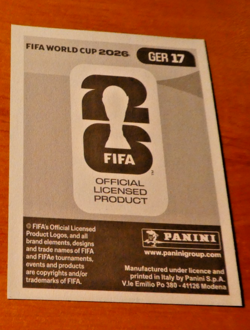 PANINI FOOTBALL FIFA WORLD CUP STICKER CARD CARTE HAVERTZ GER 17 MINT 2026 - Image 2