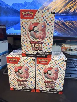 Pokemon Scarlet Violet 151 Booster Bundle New Sealed 6 Booster Packs Lot of 3 - Image 1