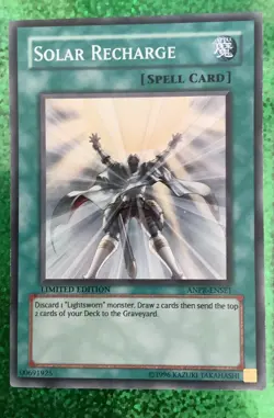 Yugioh TCG cards x3 set Solar Recharge ANPR-ENSE1 Limited Edition Super Rare - Image 3