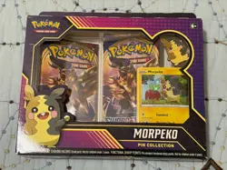 Pokemon TCG Morpeko Pin Collection Box - Sealed New Sword and Shield Base - Image 1