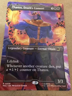 Thanos, Death's Consort (Extended Art) Marvel Super Heroes Regular - Mtg - Image 1