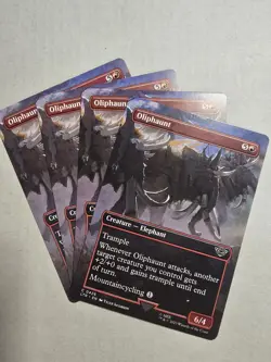 4x Oliphaunt: MtG Magic LOTR Tales of Middle-Earth Play Set BORDERLESS x4 - Image 1