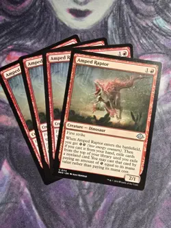 MTG Modern Horizons 3 Amped Raptor x4 NM Uncommon - Image 1