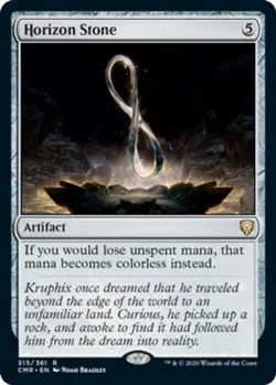 MTG Horizon Stone - Foil, Commander Legends, Lightly Played, English - Image 1