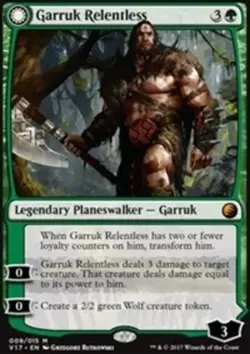 1x Garruk Relentless // Garruk, the Veil-Cursed - Foil MTG - From The Vault: Tra - Image 1