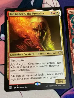 C2084 MAGIC MTG COMMANDER 2021 RADIANT PERFORMER JOR KADEEN PREVAILER RARE NM - Image 2