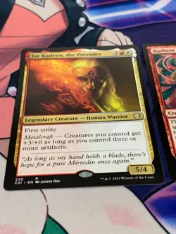C2084 MAGIC MTG COMMANDER 2021 RADIANT PERFORMER JOR KADEEN PREVAILER RARE NM - Image 3