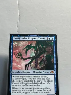 Jin-Gitaxias, Progress Tyrant (Kamigawa: Neon Dynasty) MTG near_mint Magic Card - Image 1