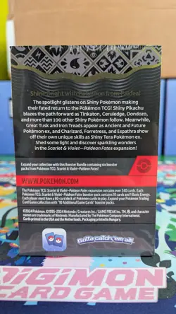 Sealed Pokemon TCG Scarlet & Violet Paldean Fates Booster Bundle NEW & SEALED - Image 3