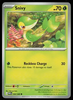 Snivy 004/088 Common Perfect Order Pokemon Near Mint - Image 1