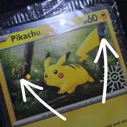SEALED DOUBLE SWIRL 🌀💫 Pikachu 025/165 Snowflake Stamp Promo Holo Pokemon Card - Image 1