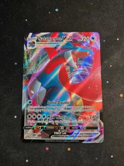 Salamence VMAX 144/189 Holo VMAX Rare Darkness Ablaze Pokemon NM - Image 1