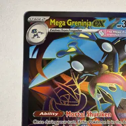 Pokemon Mega Greninja ex 100/086 Ultra Rare ME04: Chaos Rising Pokemon Near Mint - Image 2