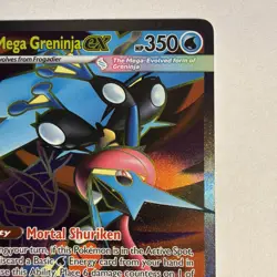 Pokemon Mega Greninja ex 100/086 Ultra Rare ME04: Chaos Rising Pokemon Near Mint - Image 3