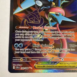 Pokemon Mega Greninja ex 100/086 Ultra Rare ME04: Chaos Rising Pokemon Near Mint - Image 5
