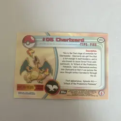 Topps Pokemon TV Animation Edition Charizard 06 Holo Black Label - Image 4
