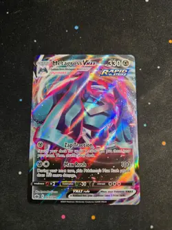 Metagross VMAX 113/198 Holo VMAX Rare Chilling Reign Pokemon NM - Image 1