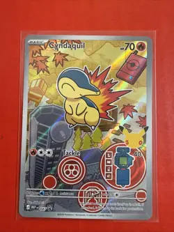 Pokemon TCG Cyndaquil 047 Black Star Promo First Partners Collection Series 2 NM - Image 1
