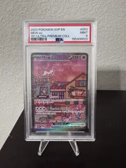 Pokemon TCG Mew EX 053 Scarlet & Violet Promo Holo PSA 9 - Image 1