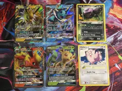 Pokemon Card Lot Eeveelution GX Promos + Dark Weezing + Clefairy NM - Image 1