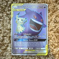 Pokemon Gengar & Mimikyu GX TAG TEAM GX 164/181 Team Up Ultra Rare Holo ENG - Image 1