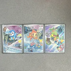 Pokemon First Partners IR’s Piplup, Chimchar, TurtwigHolo Promo 3-Card Lot - Image 1