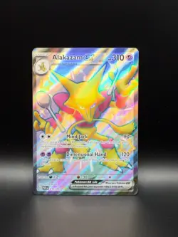 ALAKAZAM EX 215/091 PALDEAN FATES NM Pokemon TCG - Image 1
