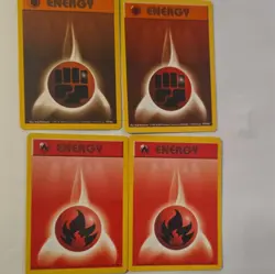 240 Pokemon TCG Base Set Basic Energy Lot Grass Water Psychic Fire w/ Shadowless - Image 2