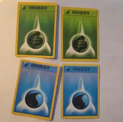 240 Pokemon TCG Base Set Basic Energy Lot Grass Water Psychic Fire w/ Shadowless - Image 4
