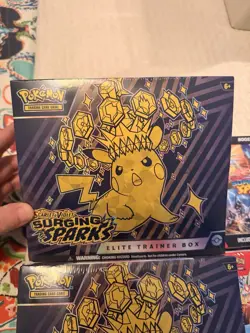 Pokemon Surging Sparks Lot! 🔥 2 Elite Trainer Box and 2 Booster Bundle - Image 2