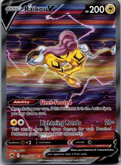 RAIKOU V GG41/GG70 HOLO V RARE CROWN ZENITH GALARIAN GALLERY POKEMON NM - Image 1