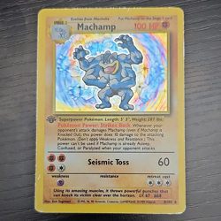 Wizards of the Coast Pokemon TCG Machamp Base Set Unlimited Holo Rare EN 1999 - Image 1